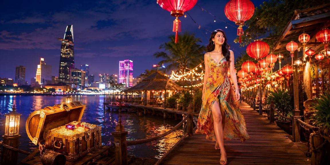 Người dùng đặt cược casino tại chợ đêm TP.HCM qua điện thoại di động