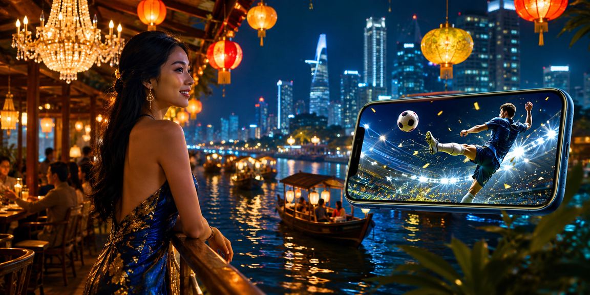 Người dùng vùng Mekong sử dụng điện thoại di động để truy cập casino trực tuyến
